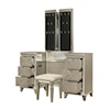 Homelegance Bijou Vanity Dresser with Mirror and LED Lighting