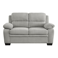 Casual Loveseat with Pillow Arms