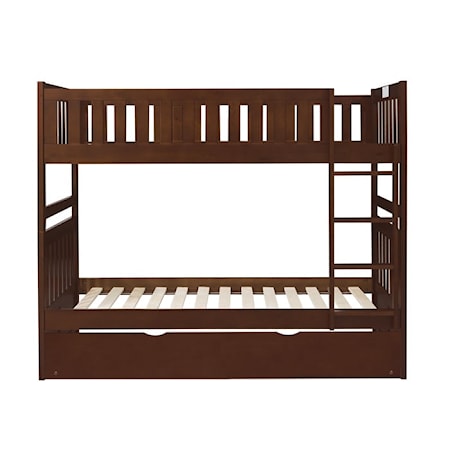 Twin/Twin Bunk Bed with Twin Trundle