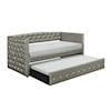 Homelegance Furniture Trill Daybed with Trundle & Button Tufting