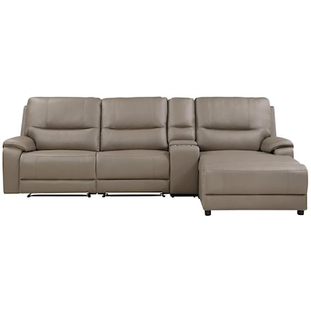 4-Piece Modular Power Reclining Sectional