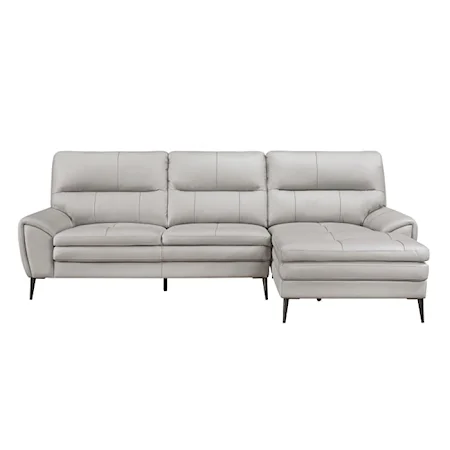 Contemporary Sofa Chaise with Right Chaise
