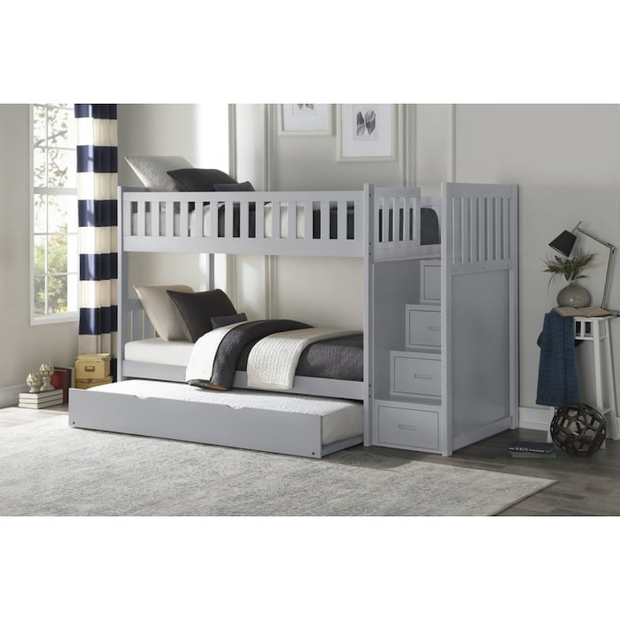 Homelegance Orion Twin/Twin Bunk Bed with Trundle