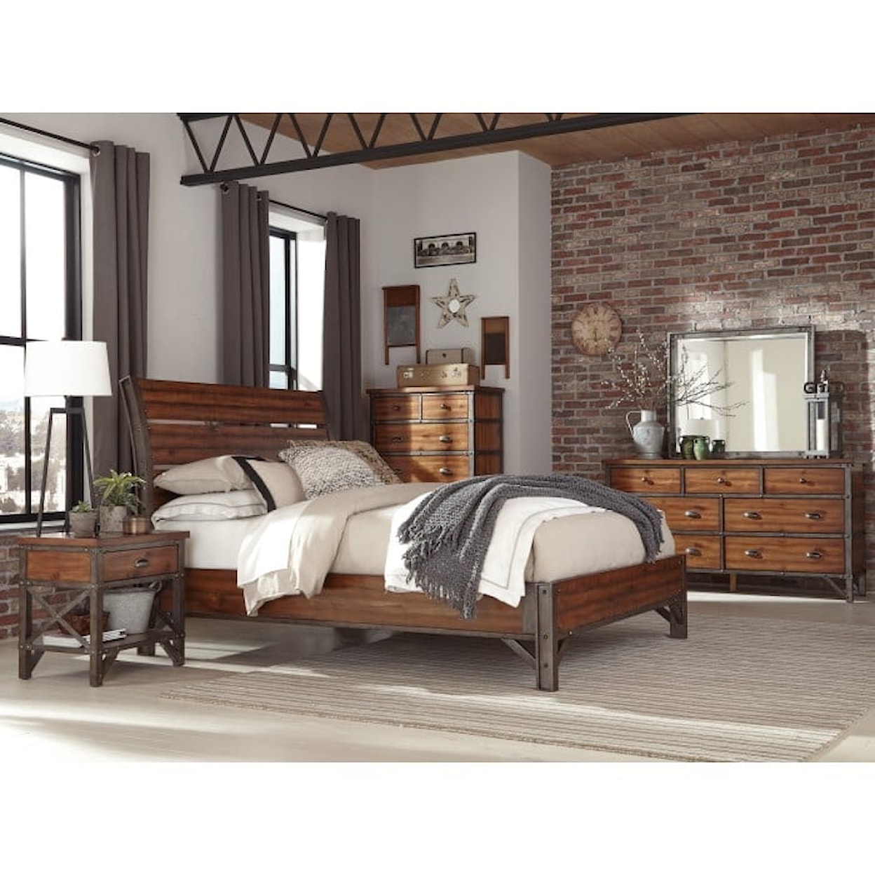 Homelegance Furniture Holverson California King Platform Bed