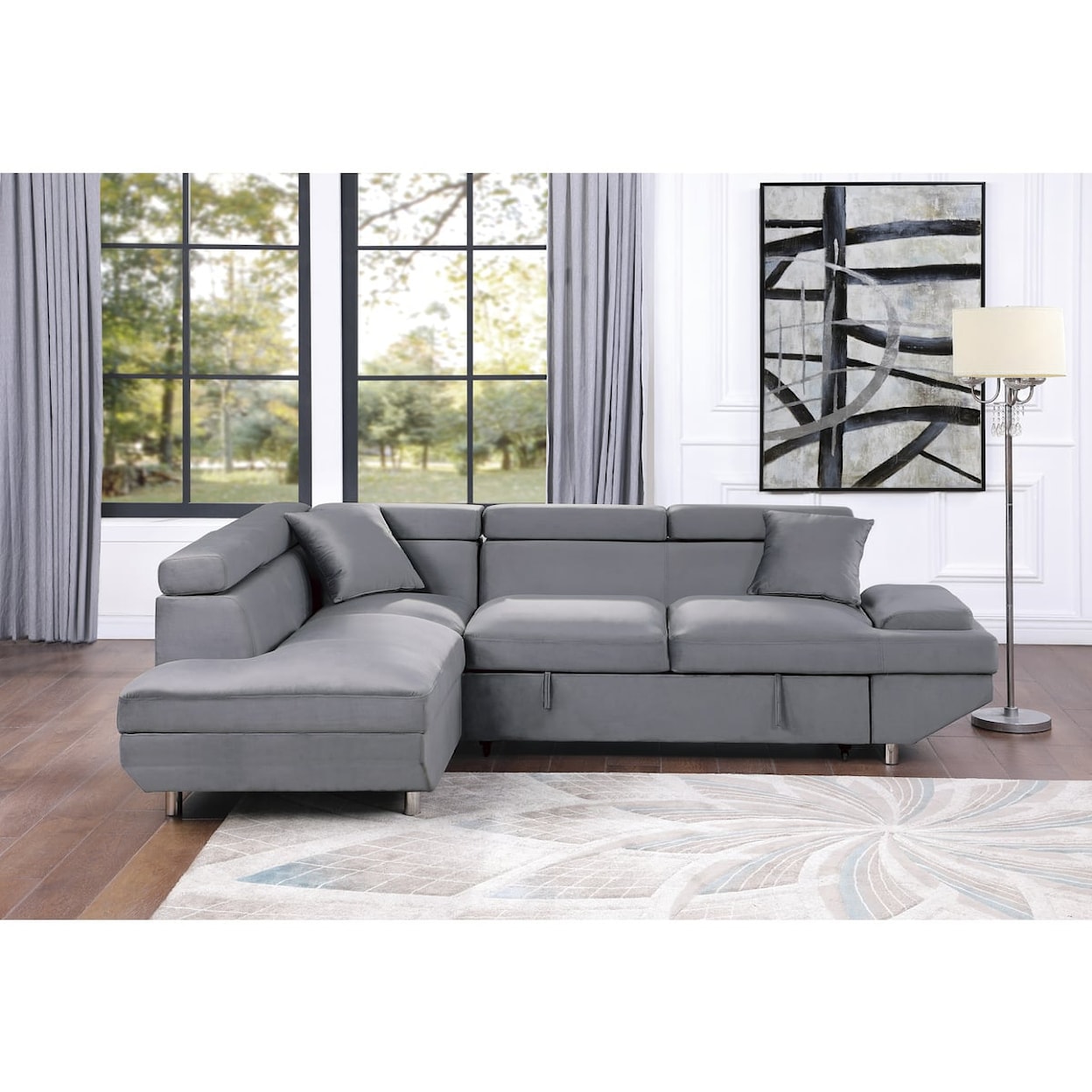 Homelegance Furniture Cruz 2-Piece Sectional Sofa