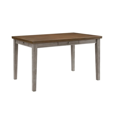 4-Drawer Counter Height Dining Table