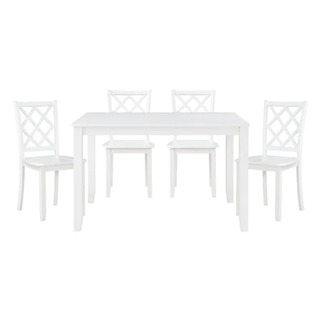 Transitional 5-Piece Dining Set