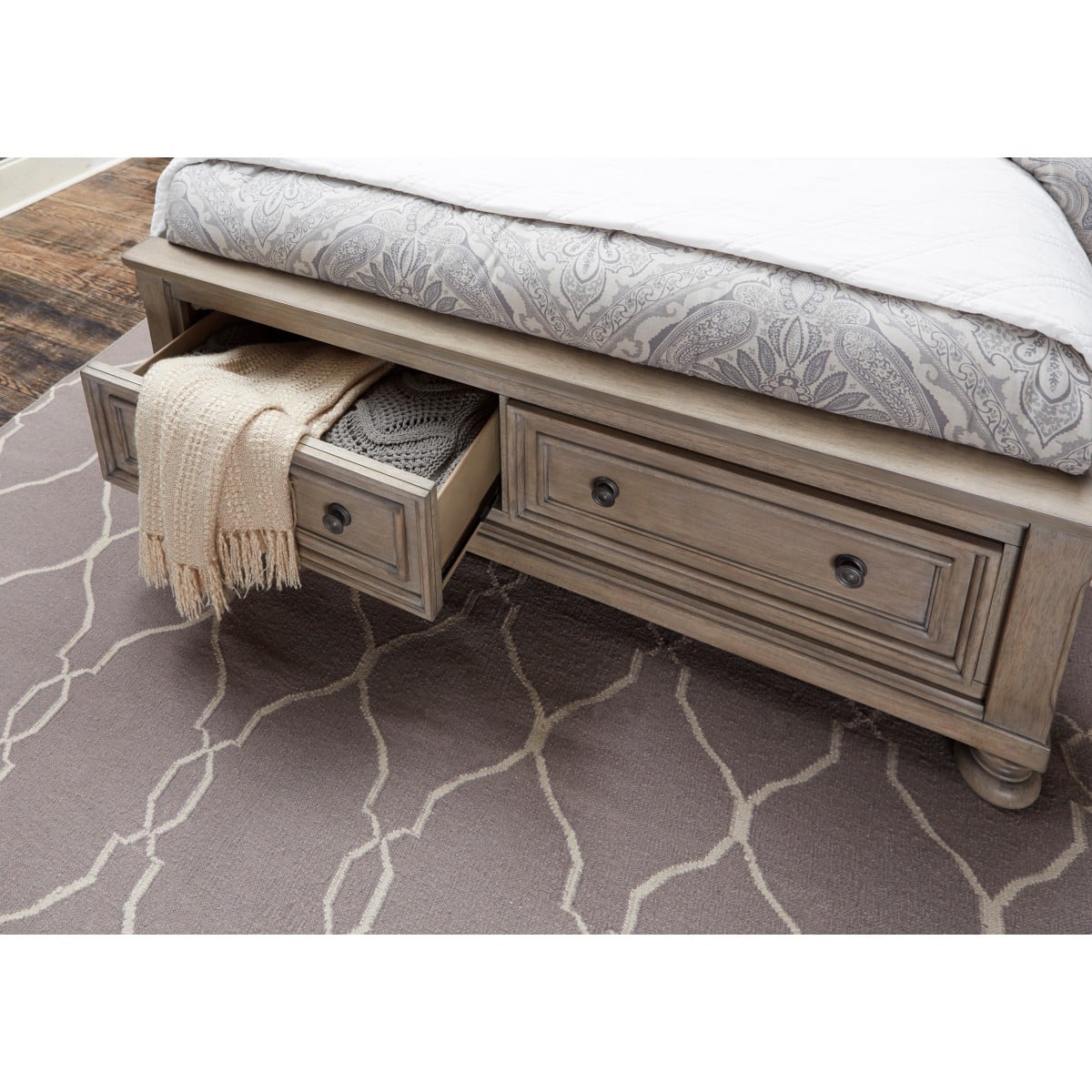 California King Storage Bed