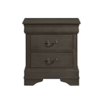 Traditional Two Drawer Night Stand