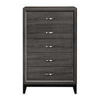 Contemporary 5-Drawer Bedroom Chest