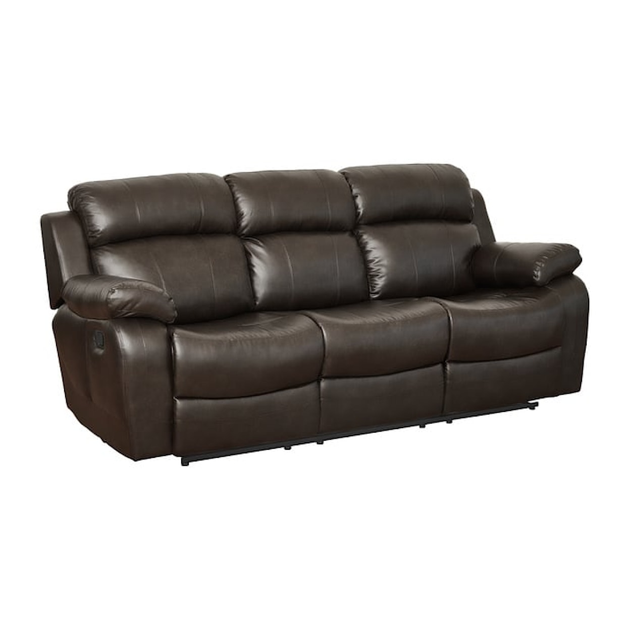 Homelegance Furniture Marille Reclining Sofa with Cup Holders