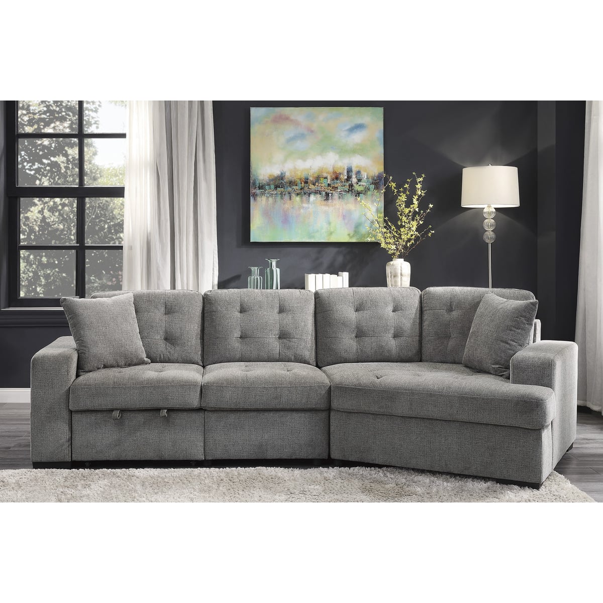 Homelegance Logansport 2-Piece Sectional Sofa