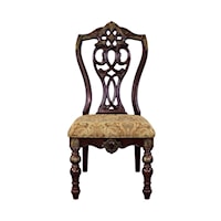 Traditional Side Chair with Gold Tipping