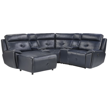 5-Piece Manual Reclining Sectional Sofa