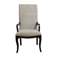Contemporary Arm Chair with Nailhead Trimming