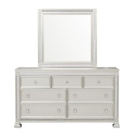 Glam 7 Drawer Dresser