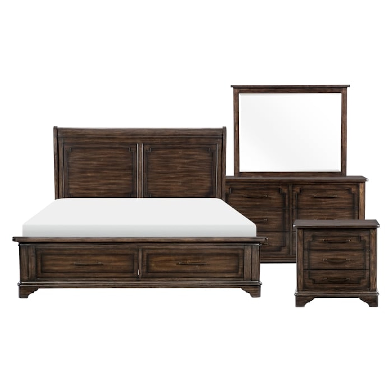 Homelegance Furniture Boone 4-Piece Queen Bedroom Set