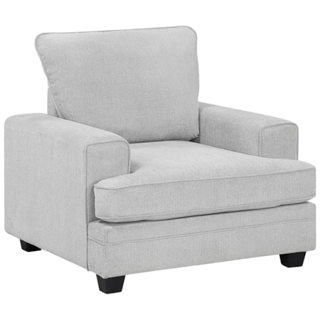 Track-Arm Accent Chair w/T-Cushion