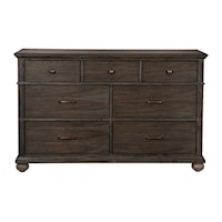 Rustic 7-Drawer Dresser