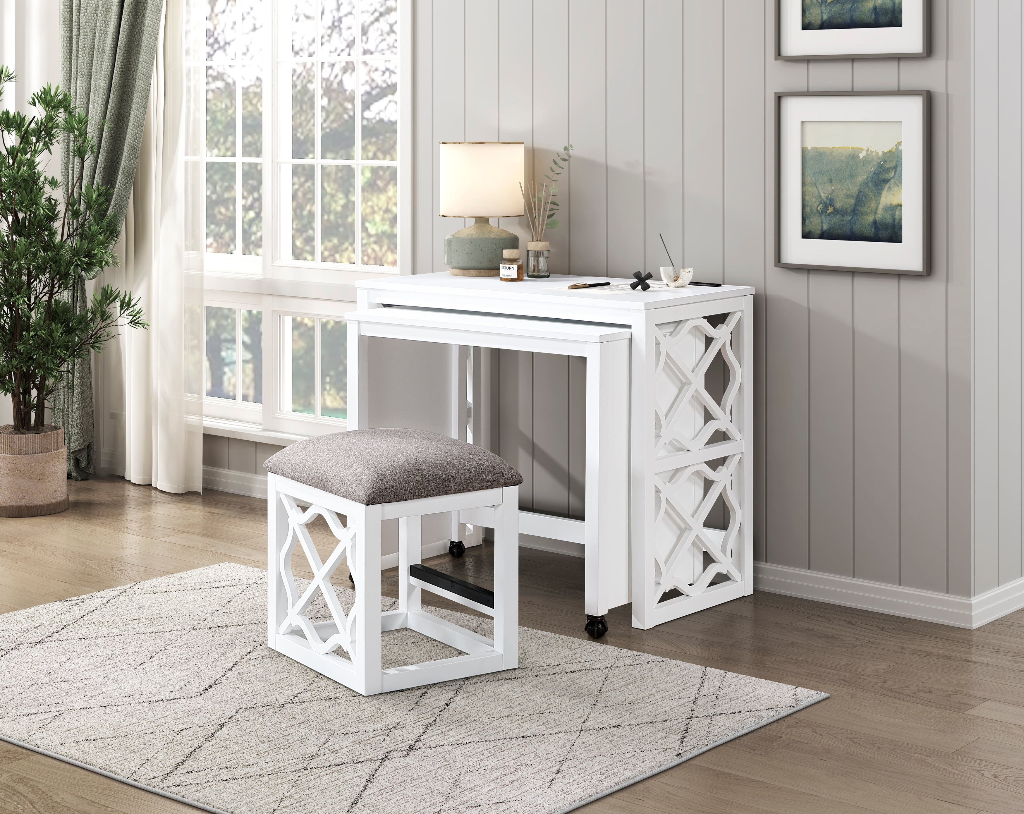 3-Piece Desk with Stool