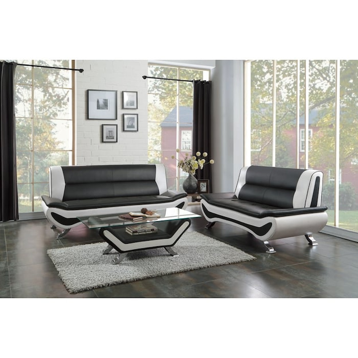 Homelegance Furniture Veloce 2-Piece Living Room Set