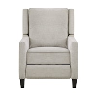 Contemporary Push Back Reclining Chair with Nail-Head Trim