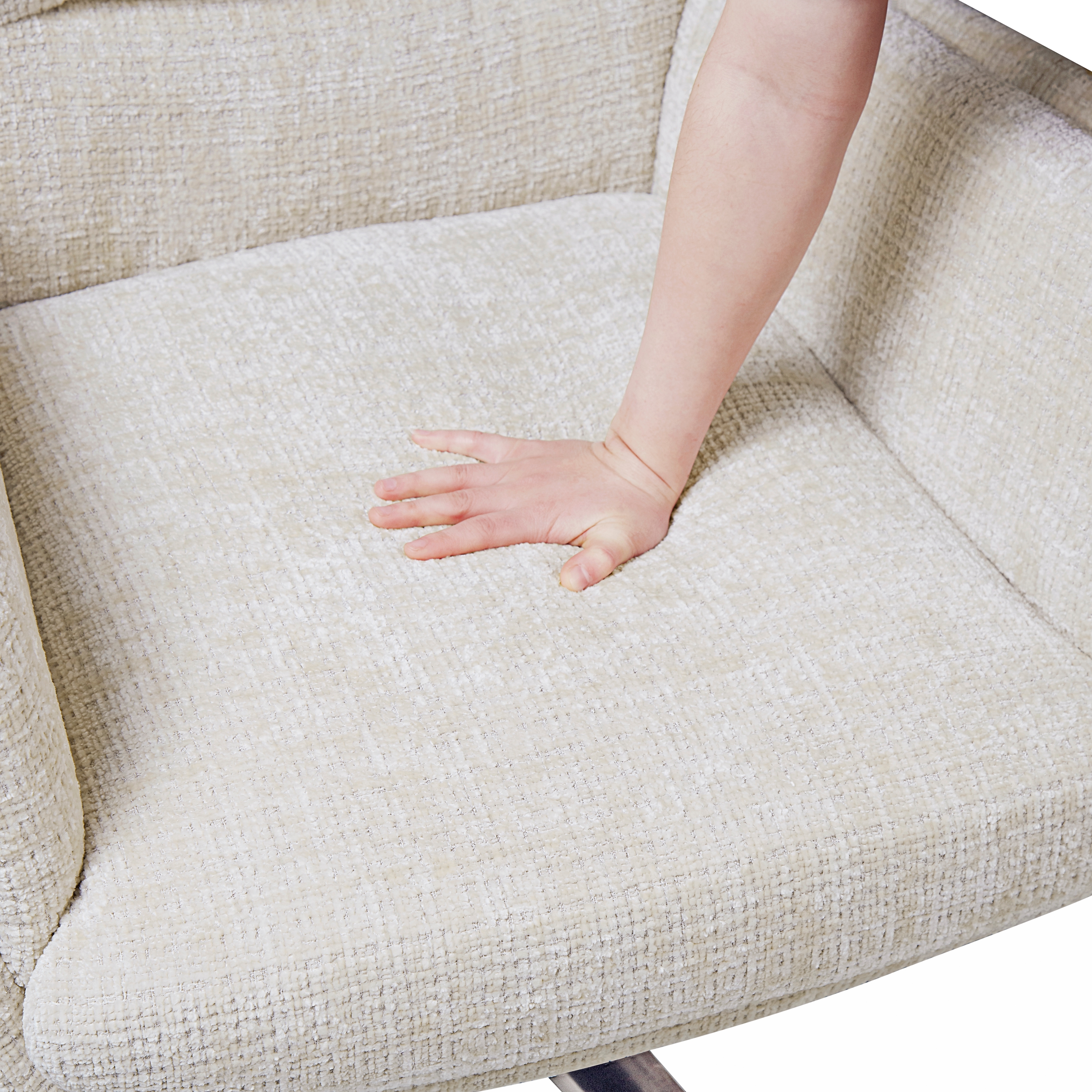 Homelegance Parker Swivel Chair with Ottoman