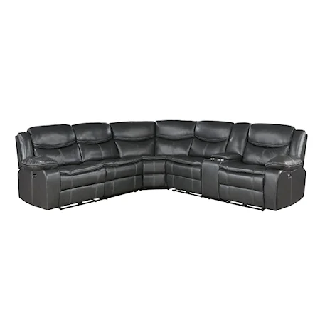 3-Piece Power Reclining Sectional with Right Console