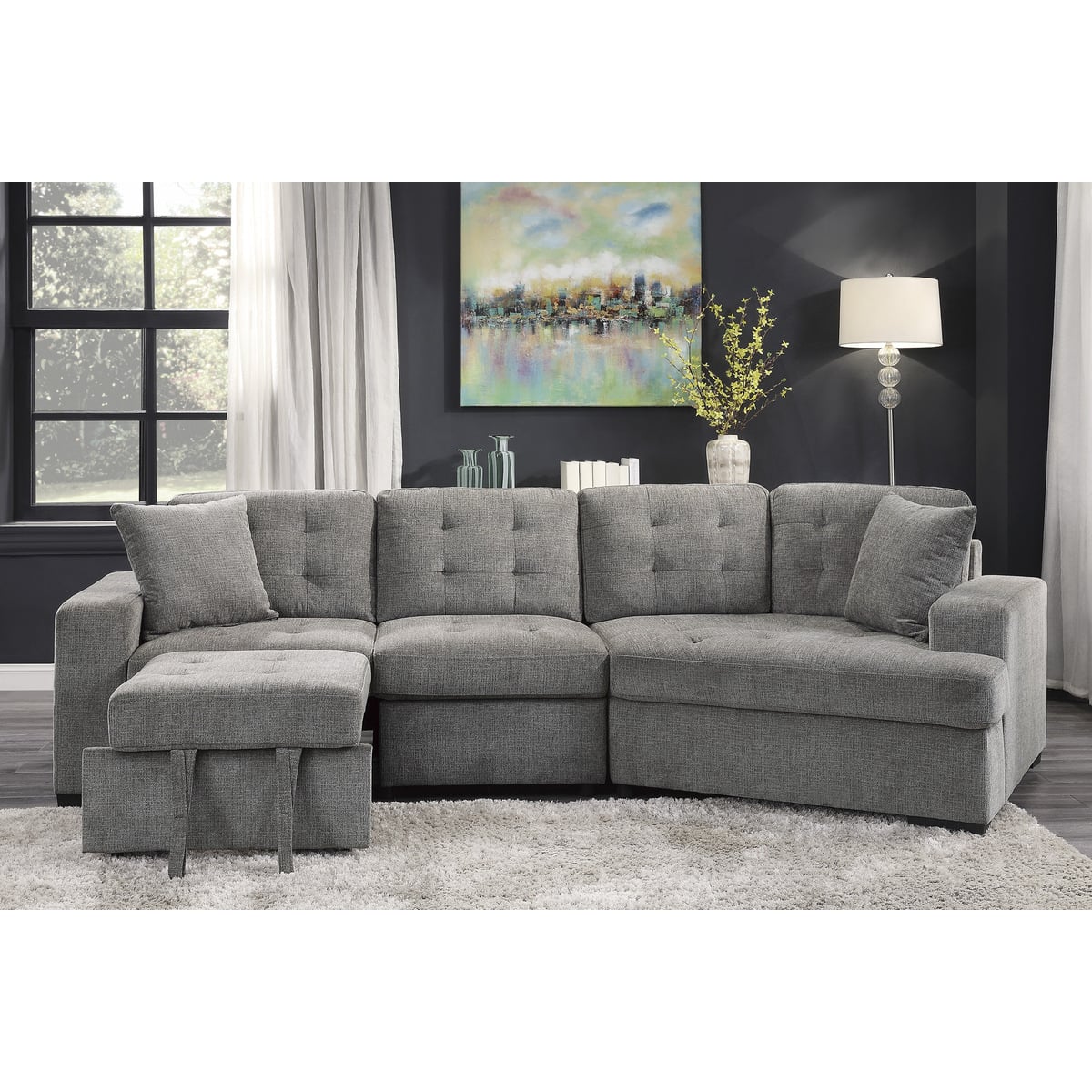 Homelegance Logansport 2-Piece Sectional Sofa