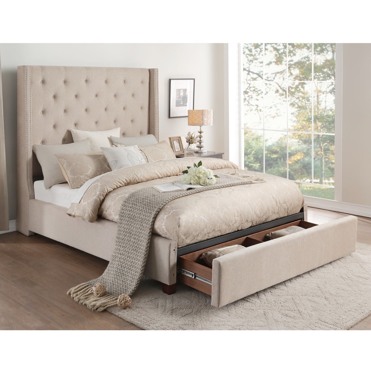 Homelegance Fairborn Full Platform Storage Bed