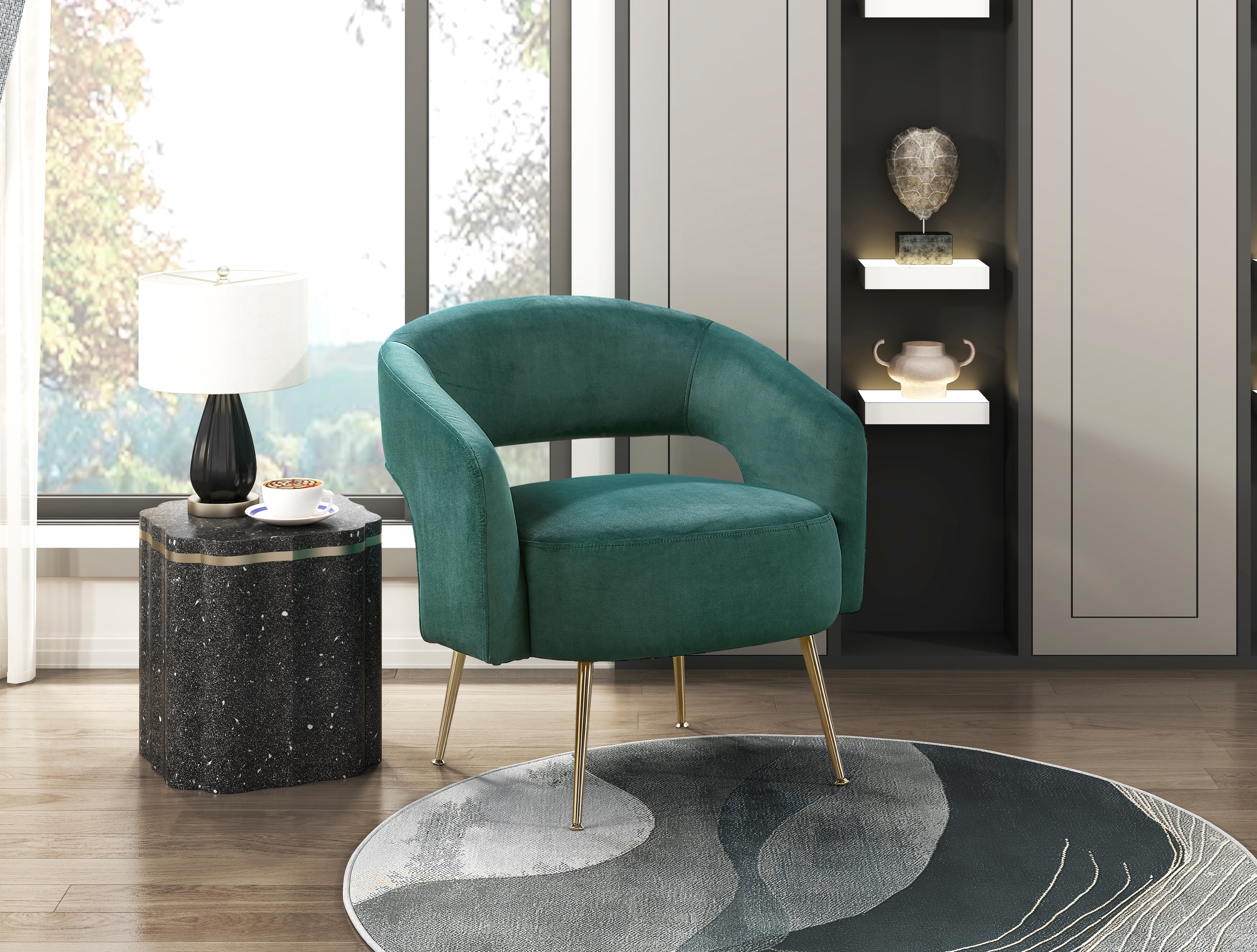 Homelegance Roslyn Velvet Accent Chair