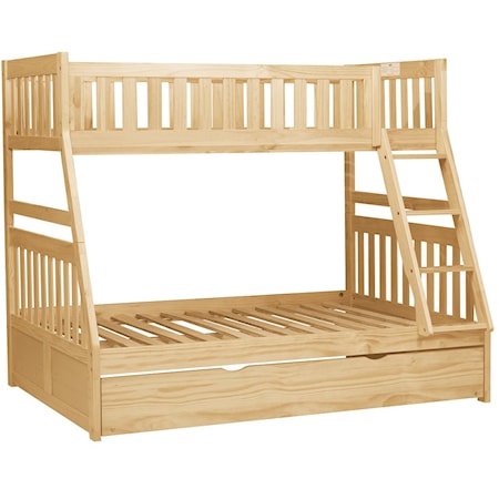 Twin/Full Bunk Bed with Twin Trundle