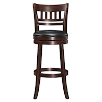 Transitional Barstool with Swiveling Seat