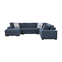 Casual 4-Piece Sectional Sofa with Left Chaise