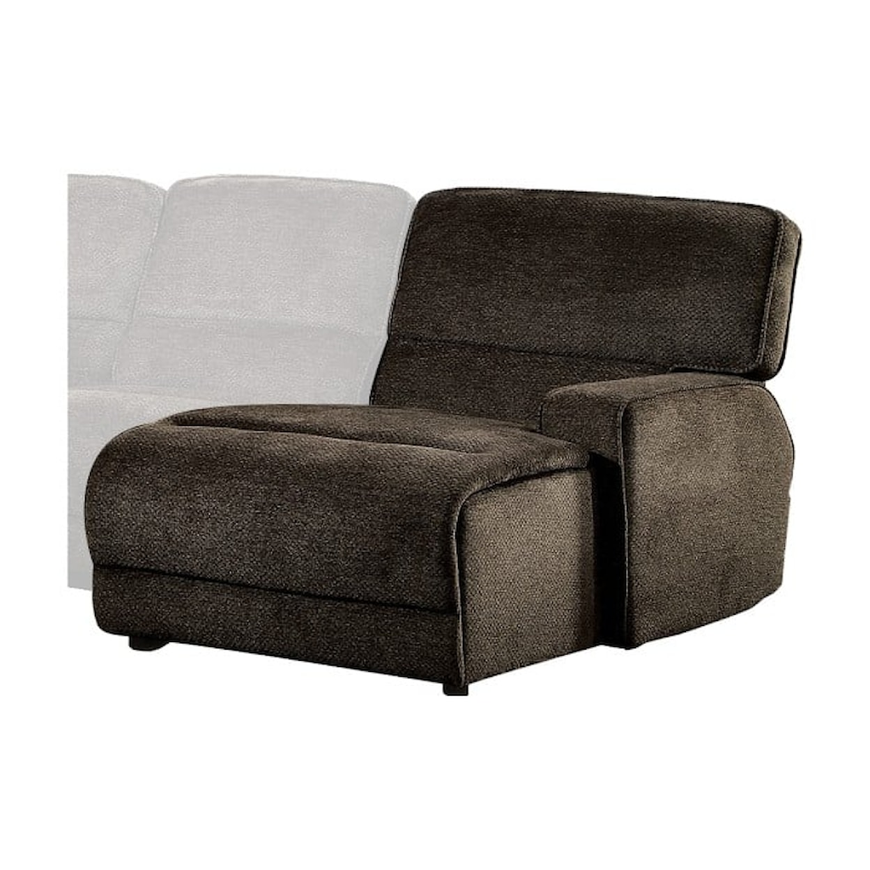 Homelegance Shreveport Right Side Chaise, Push Back Recliner