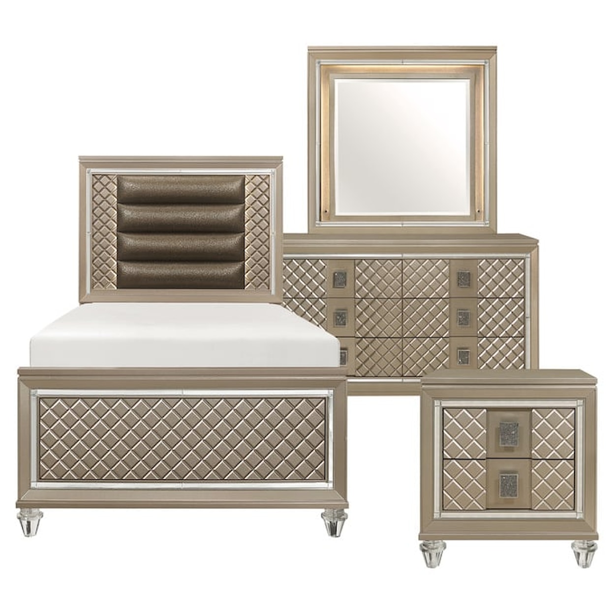 Homelegance Furniture Loudon 4-Piece Twin Bedroom Set