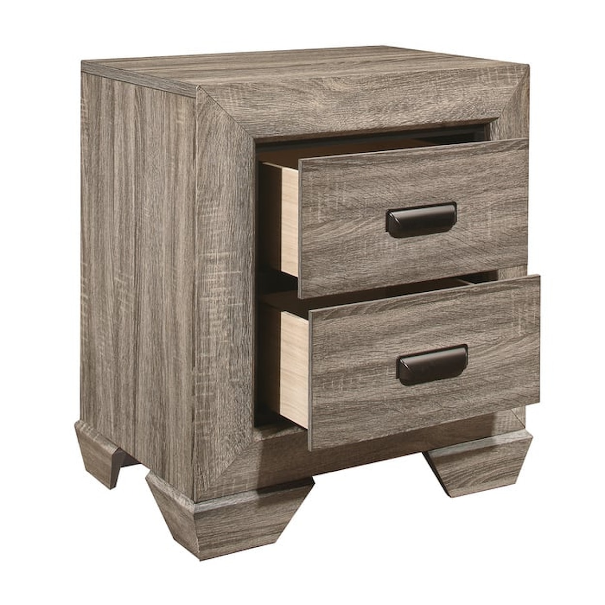 Homelegance Beechnut Modern 2-Drawer Nightstand