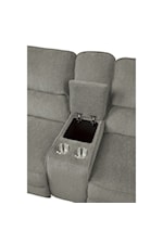 Homelegance Borneo Transitional Power Double Reclining Love Seat with Center Console, Power Headrests, and USB Ports