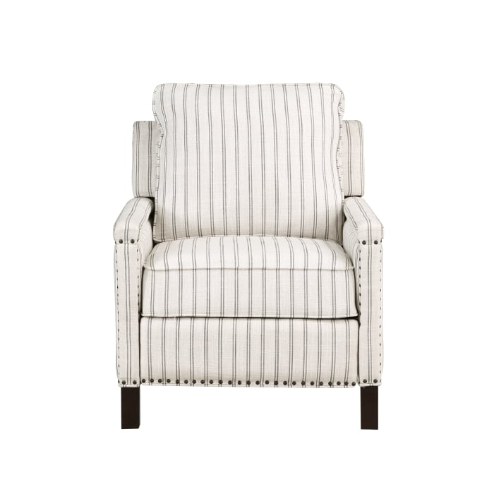 Striped Push Back Reclining Chair