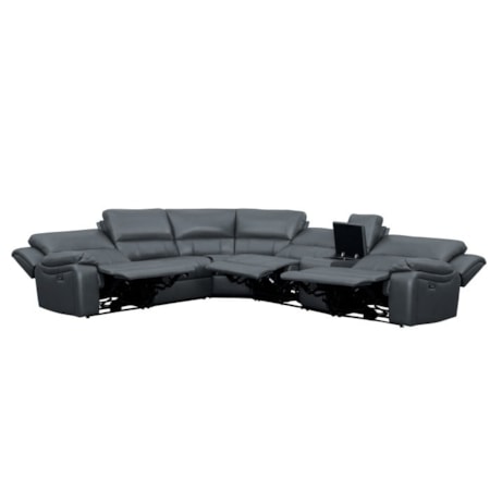 6-Piece Modular Power Reclining Sectional