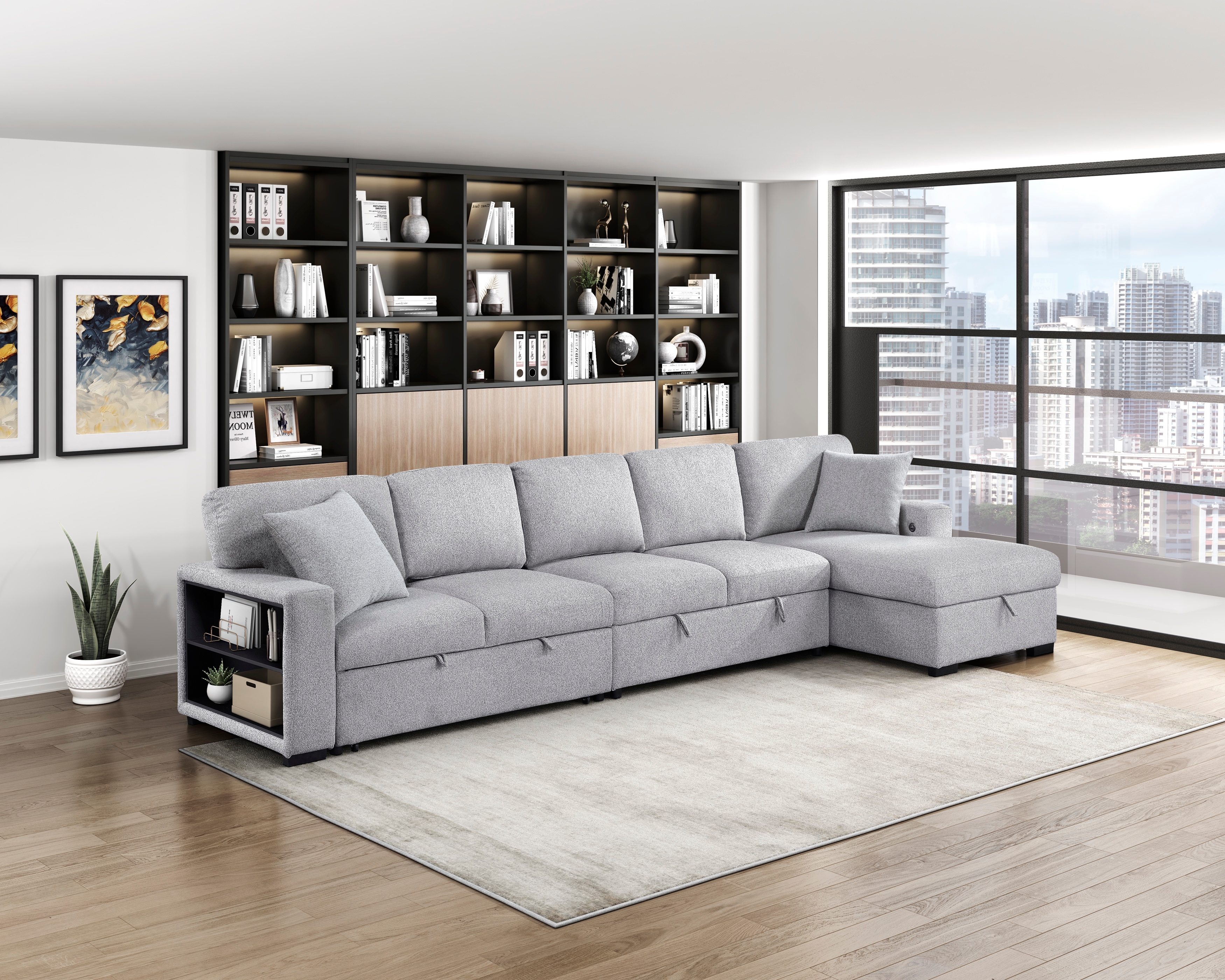 Homelegance Pompano  3-Piece Sectional Sofa