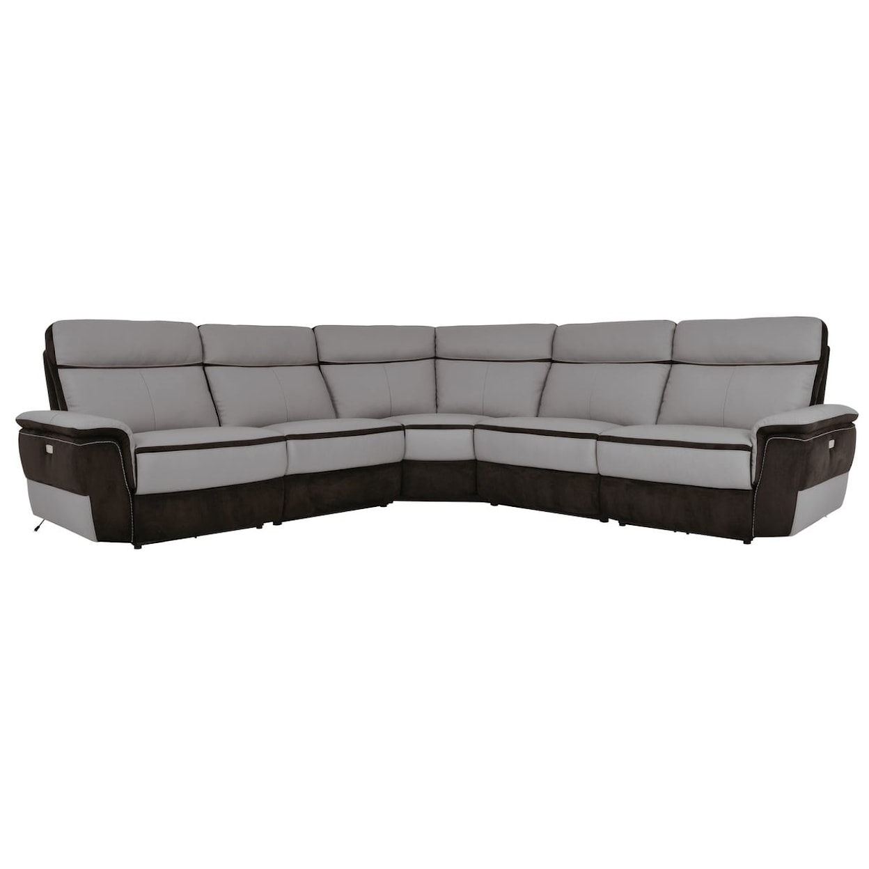 Homelegance Furniture Laertes 5-Piece Modular Power Sectional Sofa