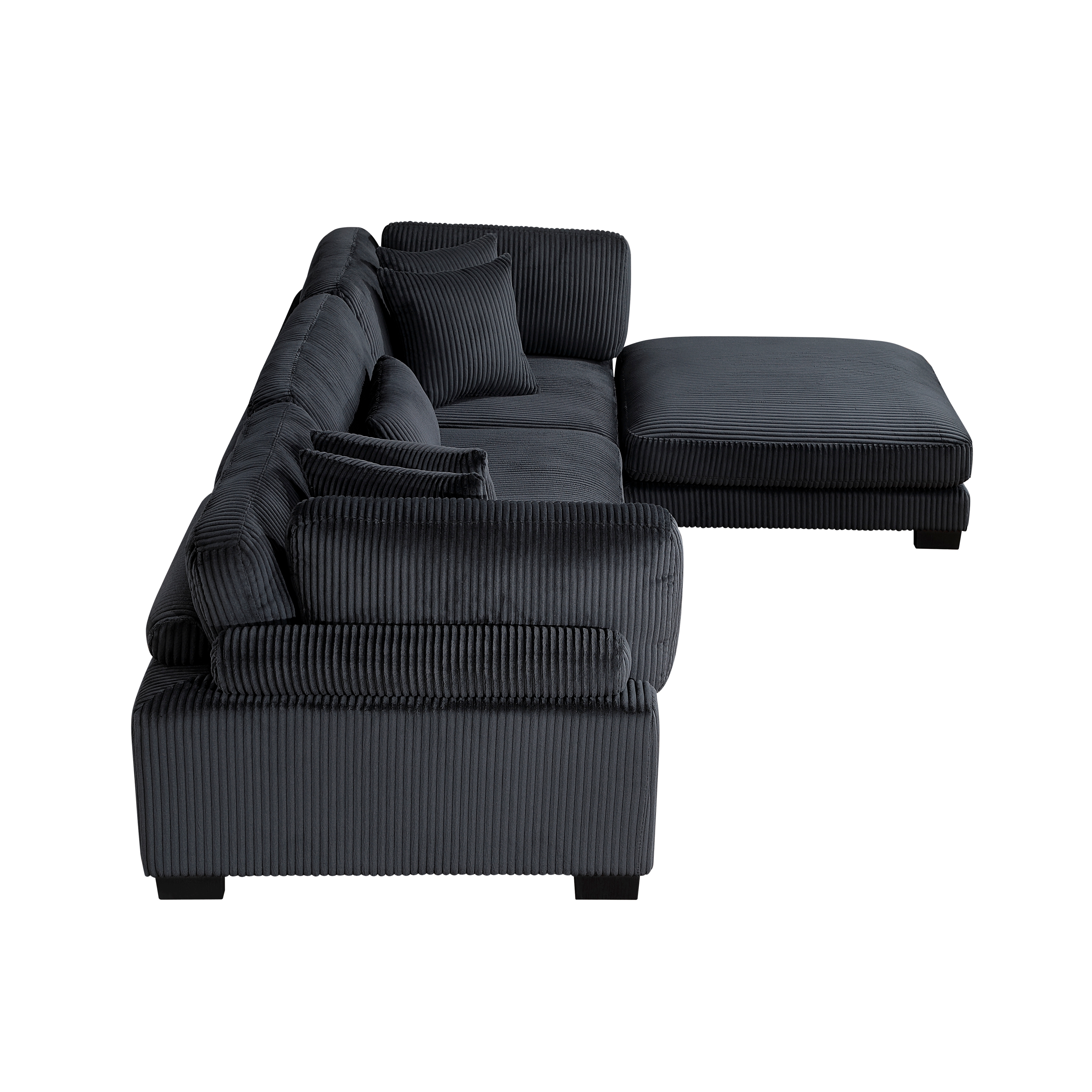 4-Piece Sectional Sofa with Ottoman