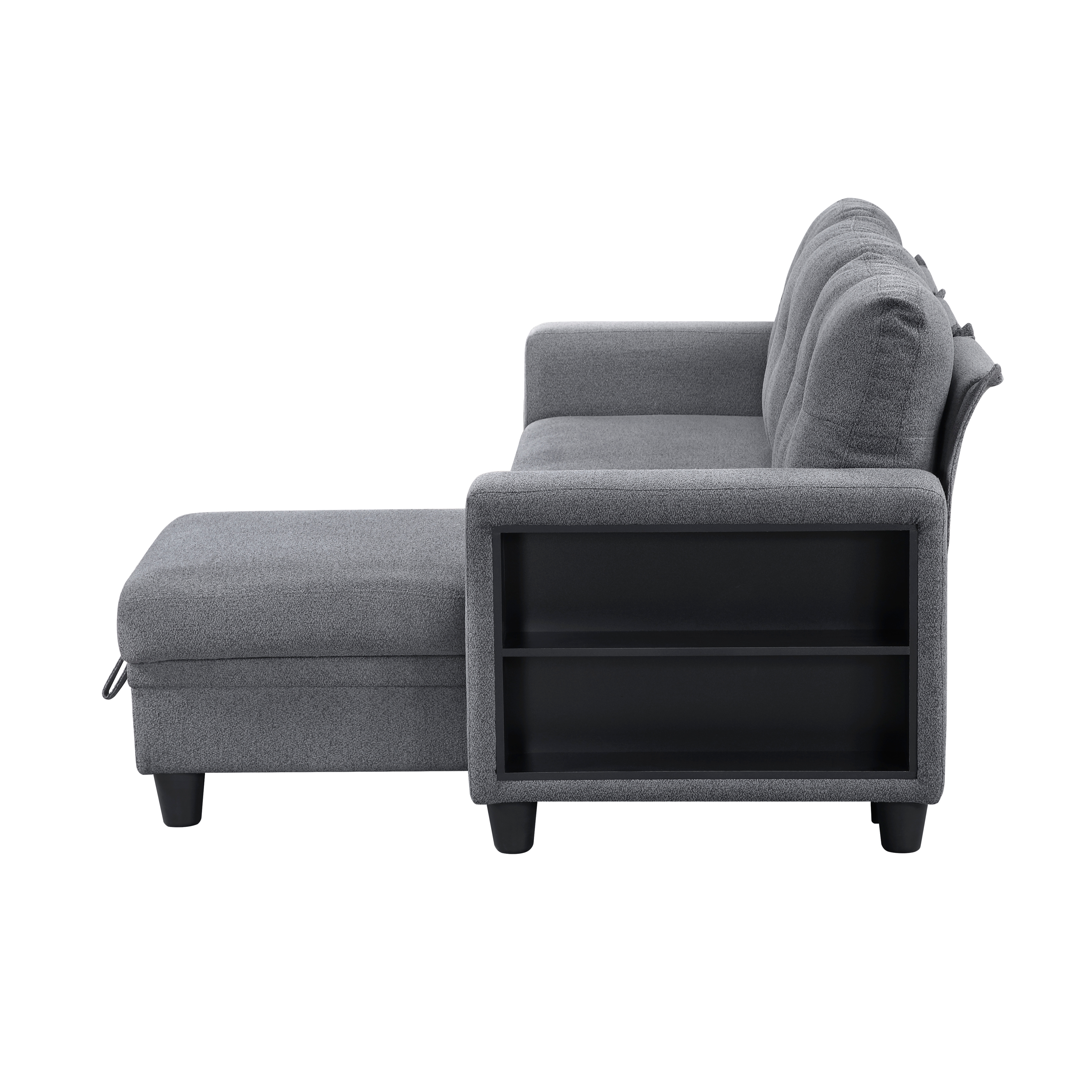 Homelegance Ansley 3-Piece Sectional Sofa with Pull-Out Bed