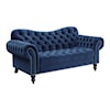 Homelegance Furniture Rosalie Button-Tufted Stationary Loveseat