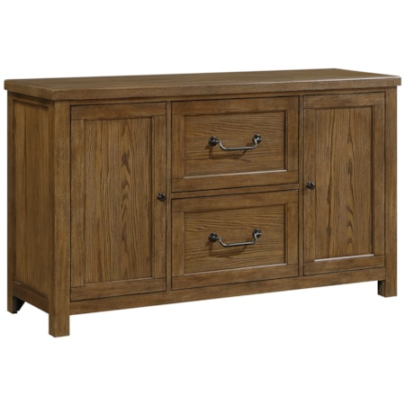 Two-Door Buffet w/Adjustable Shelves