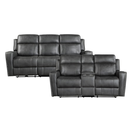 2-Piece Power Reclining Living Room Set