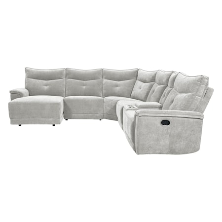 6-Piece Manual Reclining Sectional Sofa