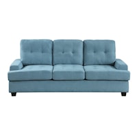 Transitional Sofa with Drop-Down Seat Back