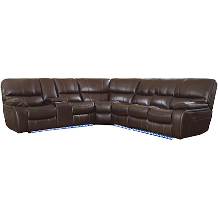 4-Piece Modular Power Reclining Sectional